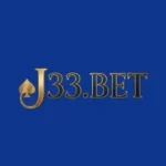 Gold J33.BET official branding logo on a dark blue background
