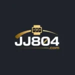 Gold and black official branding logo for the JJ804 casino mobile app download.