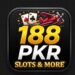 188PKR Game APK download banner with casino style graphics, jackpot, and real earning app concept for Pakistan users
