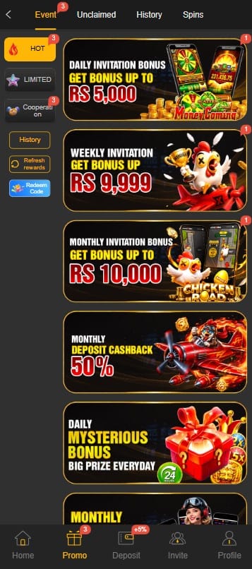 188PKR Game Bonus Offers and Promo Rewards Section