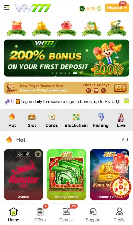 Promotional dashboard highlighting reward banners for daily logins, account creation, and user invitations