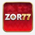 Download the official app logo and icon asset for the ZOR77 Game APK Download, featuring a sleek red and gold design
