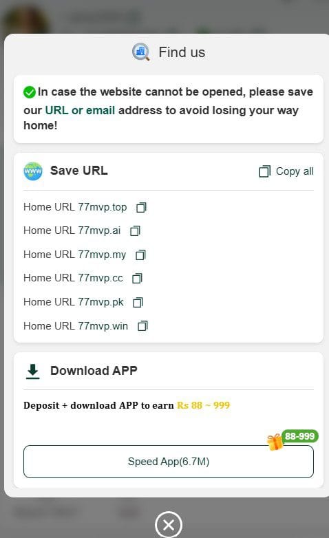 77mvp game mirror domains