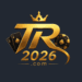 Official gold emblem logo of TR2026 Game displaying playing cards and crown design